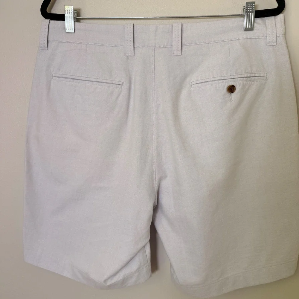 J. Crew Coastal Preppy Cotton Blue Chino Shorts (35) Soft Lightweight Nautical